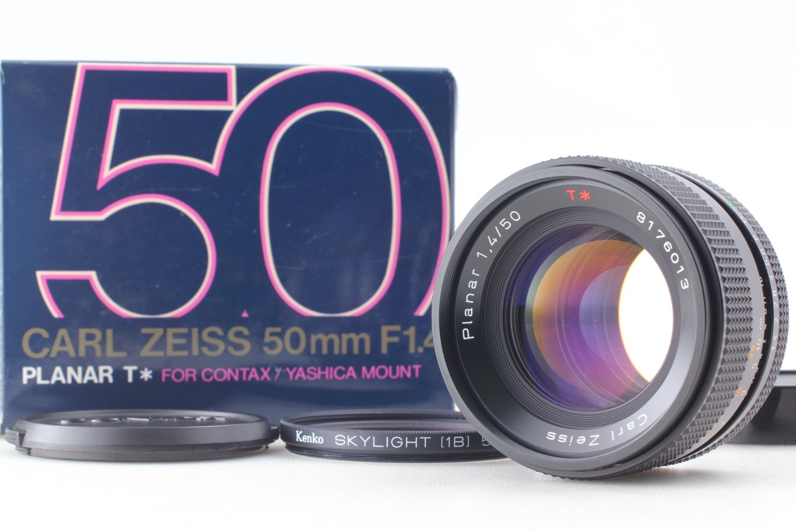 【kamesan】contax Carl Zeiss Planar MINT in BOX] Contax Carl Zeiss Planar T* 50mm f/1.4 MMJ Lens