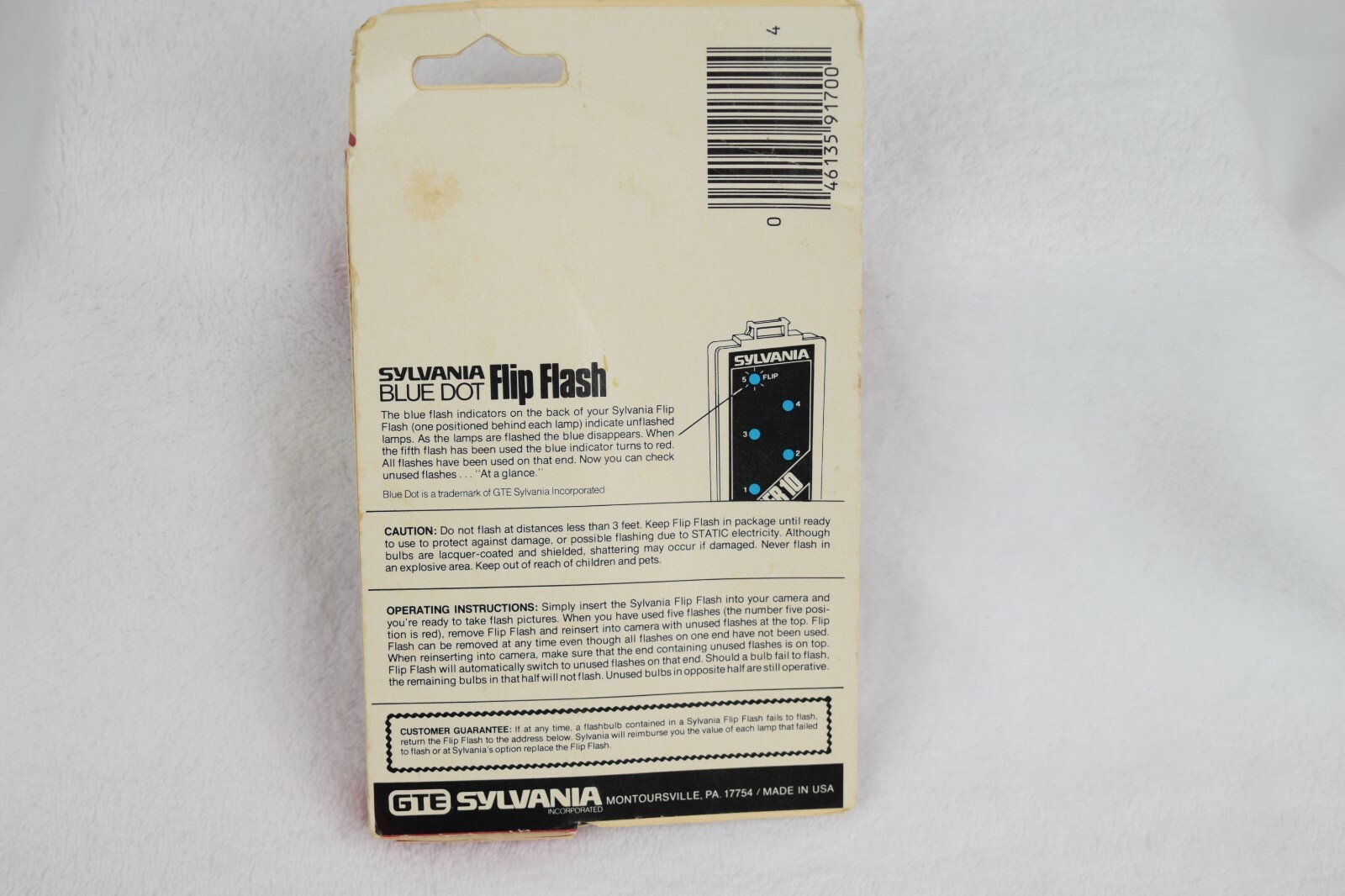 Vintage New In Pack Sylvania Flip Flash Super 10 Flipflash for 110 Film Cameras