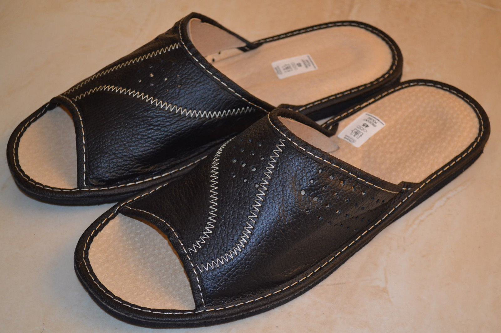 Leather Novelty Slippers for Men