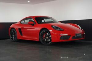 2017 Porsche 718 982 MY17 Cayman S Red 7 Speed Auto Dual Clutch Coupe Artarmon Willoughby Area Preview