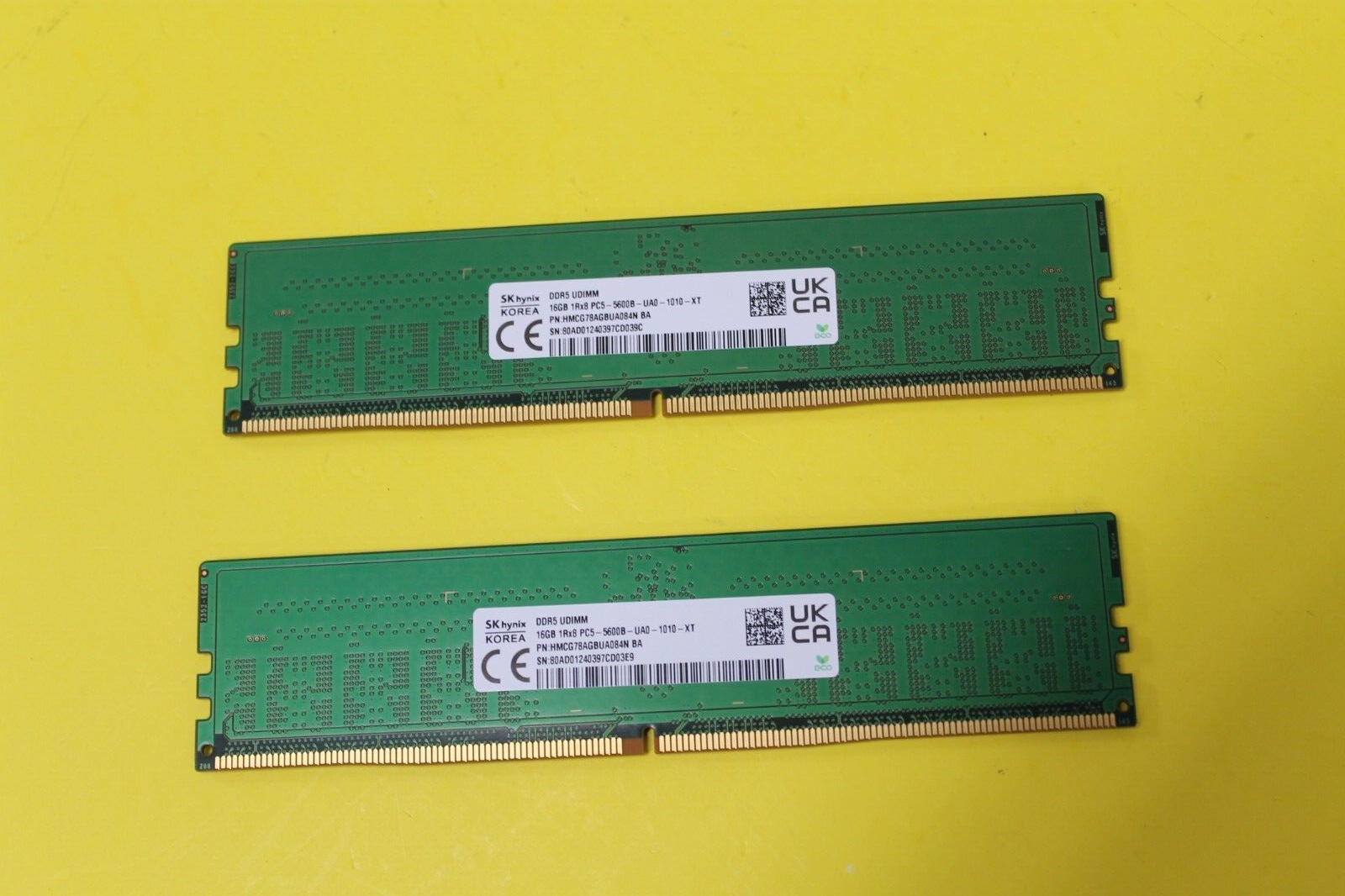 SK Hynix DDR5 32GB (16GB2枚) メモリ 5600MHz New SK Hynix 32GB DDR5 5600MHz PC5-44800 262-Pins 2RX8