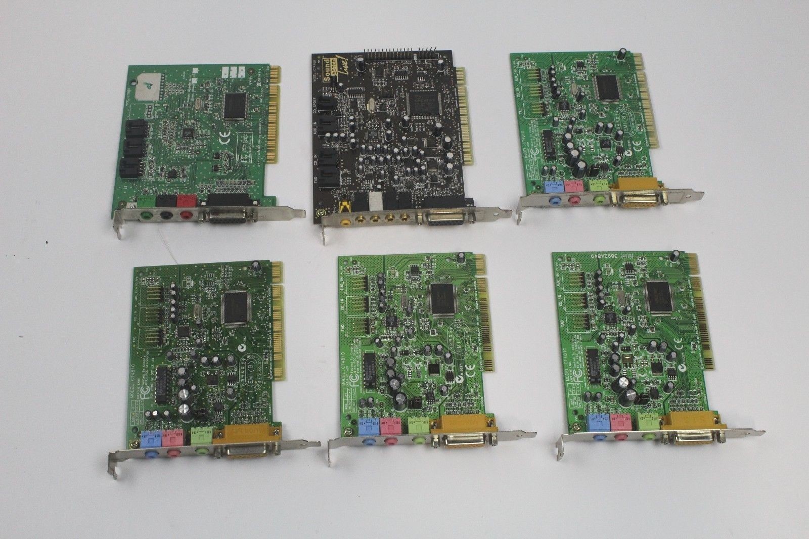 Assorted Creative Labs Sound Blaster PCI Sound Cards (Lot of 6)