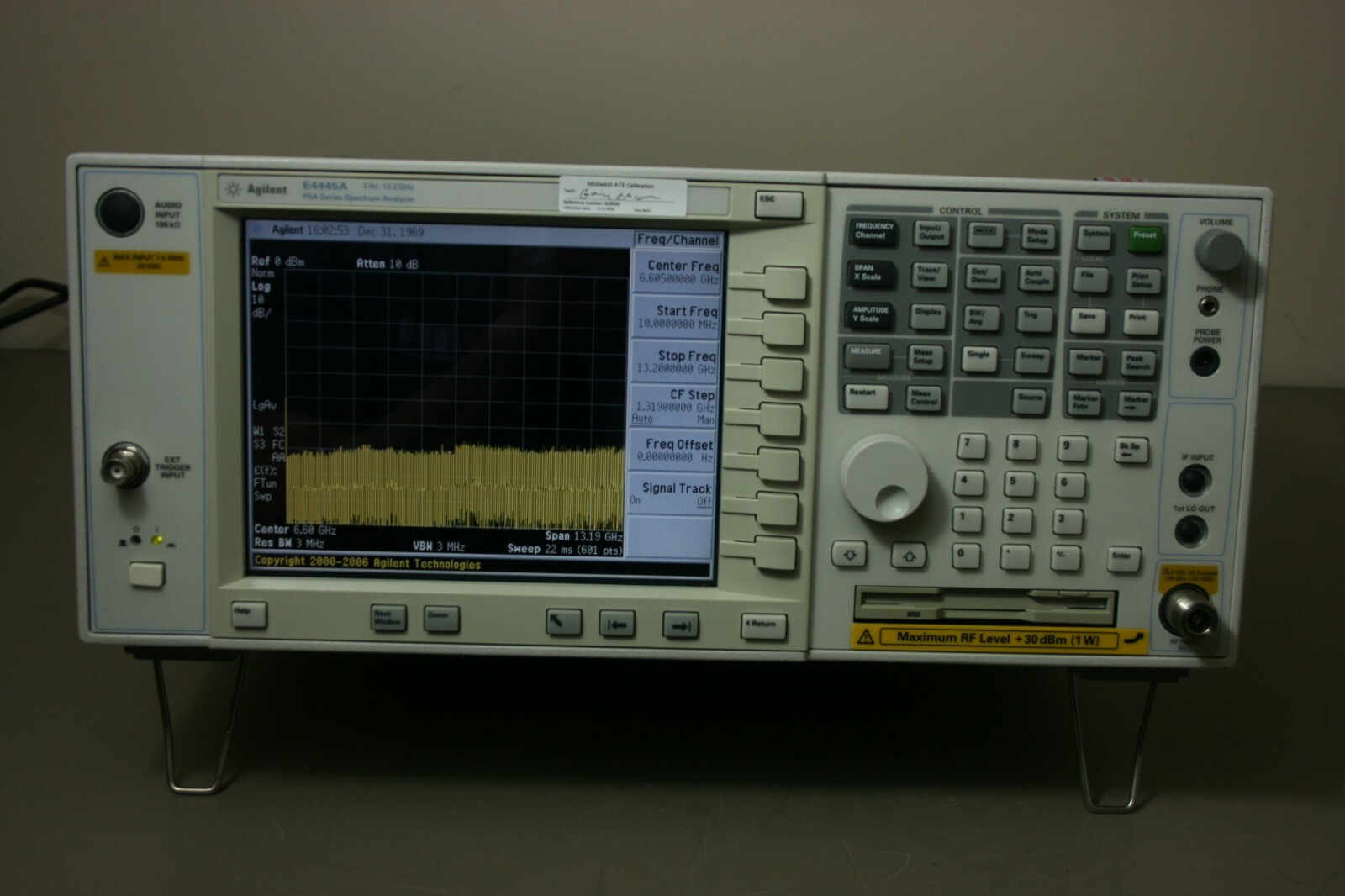 Agilent Keysight E4445A PSA Spectrum Analyzer, 3Hz-13.2Ghz, Calibrated, Warranty