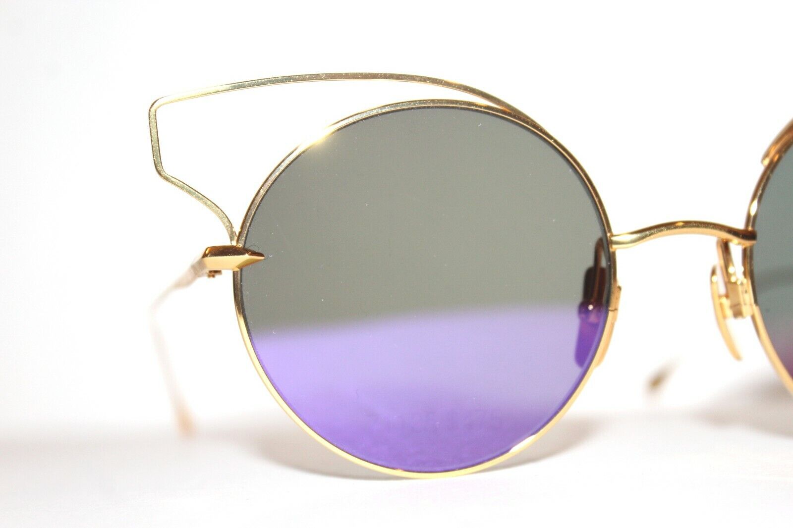 Pre-owned Dita Believer 23008 A-gld 18k Gold Purple Authentic Sunglasses 52-20-145 Mm