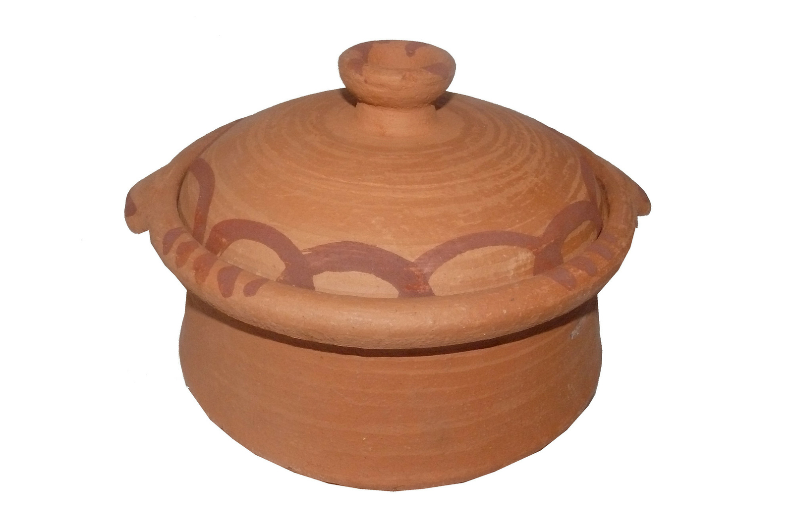 Marokkanische Tajine zum Kochen unglasiert Ø 23 cm für 2 Personen - 905792-0007