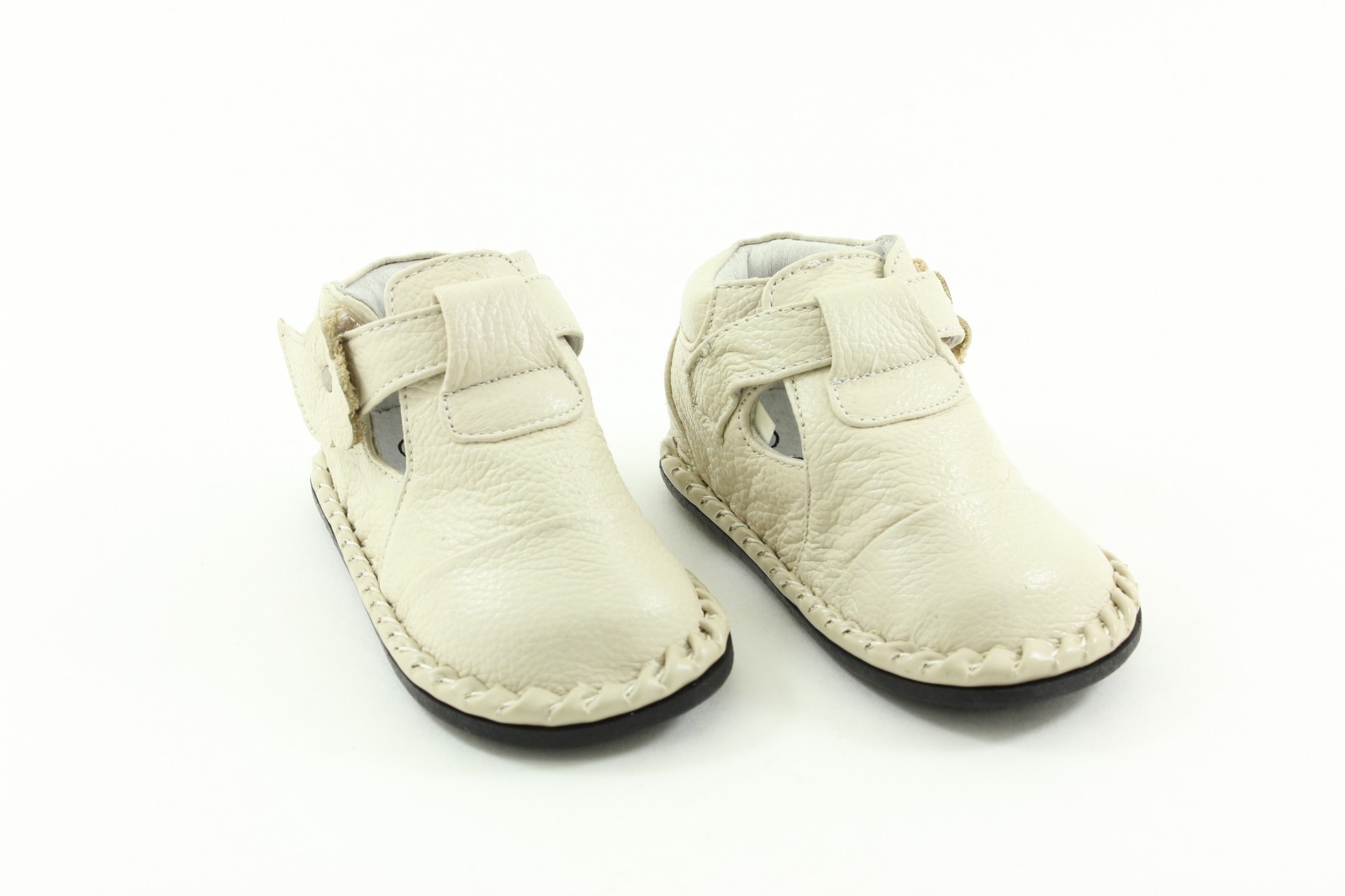 Tender Toes Baby Girls Dress Shoes Rubber Insole 9508IV Ivory