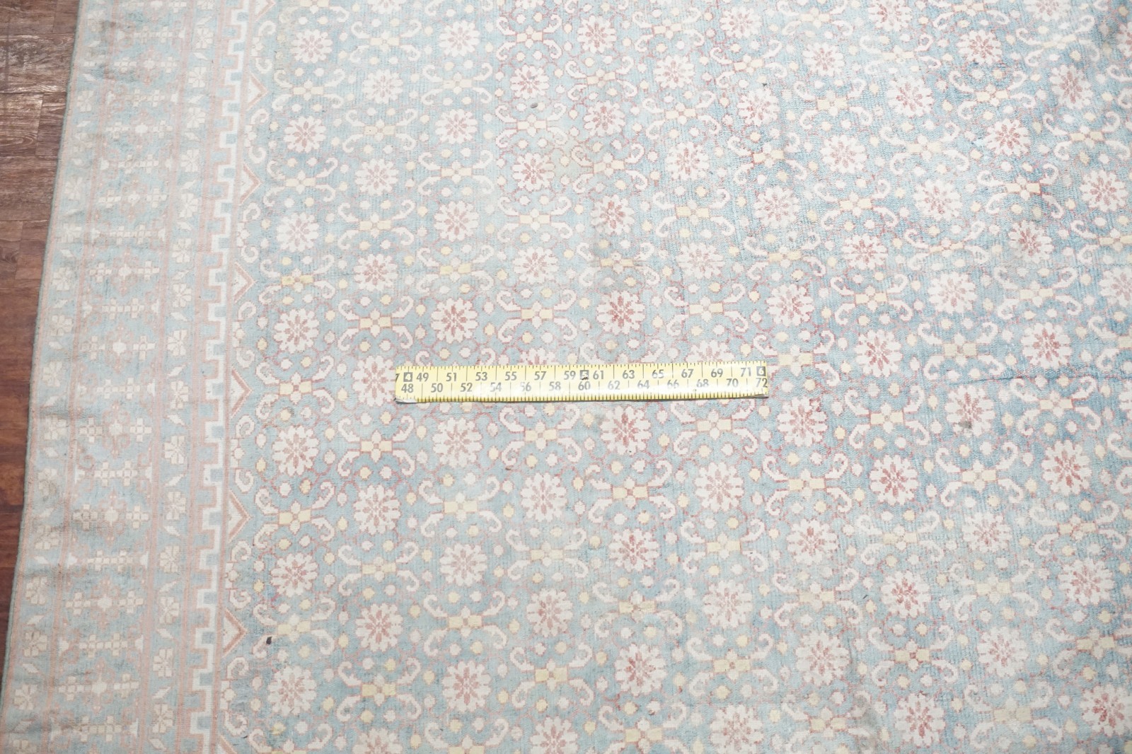 Antique 13X20 Wool & Cotton Agra Area Rug Oversized Oriental Hand Knotted Carpet