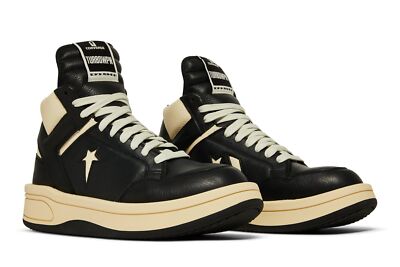 Pre-owned Converse Rick Owens X Turbowpn Mid 'black Cloud Cream' A03945c Men's Shoes In White
