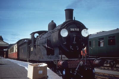 35mm RAILWAY SLIDE: COLOUR-RAIL : BRS 408: CLASS T9: 30711