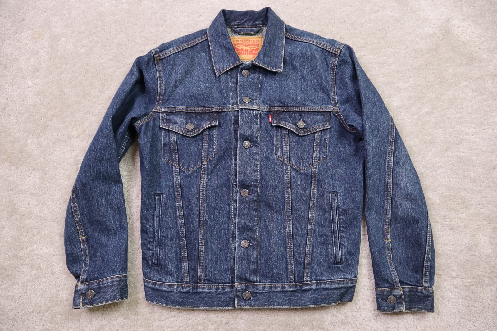 Levi’s denim jacket Levi's® Ex-Boyfriend Destructed Trucker Denim Jacket | Dillard's