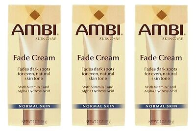 3pack Exp 2/2024 AMBI Skincare Fade Cream Normal Skin 2oz Dark Spot Treatment