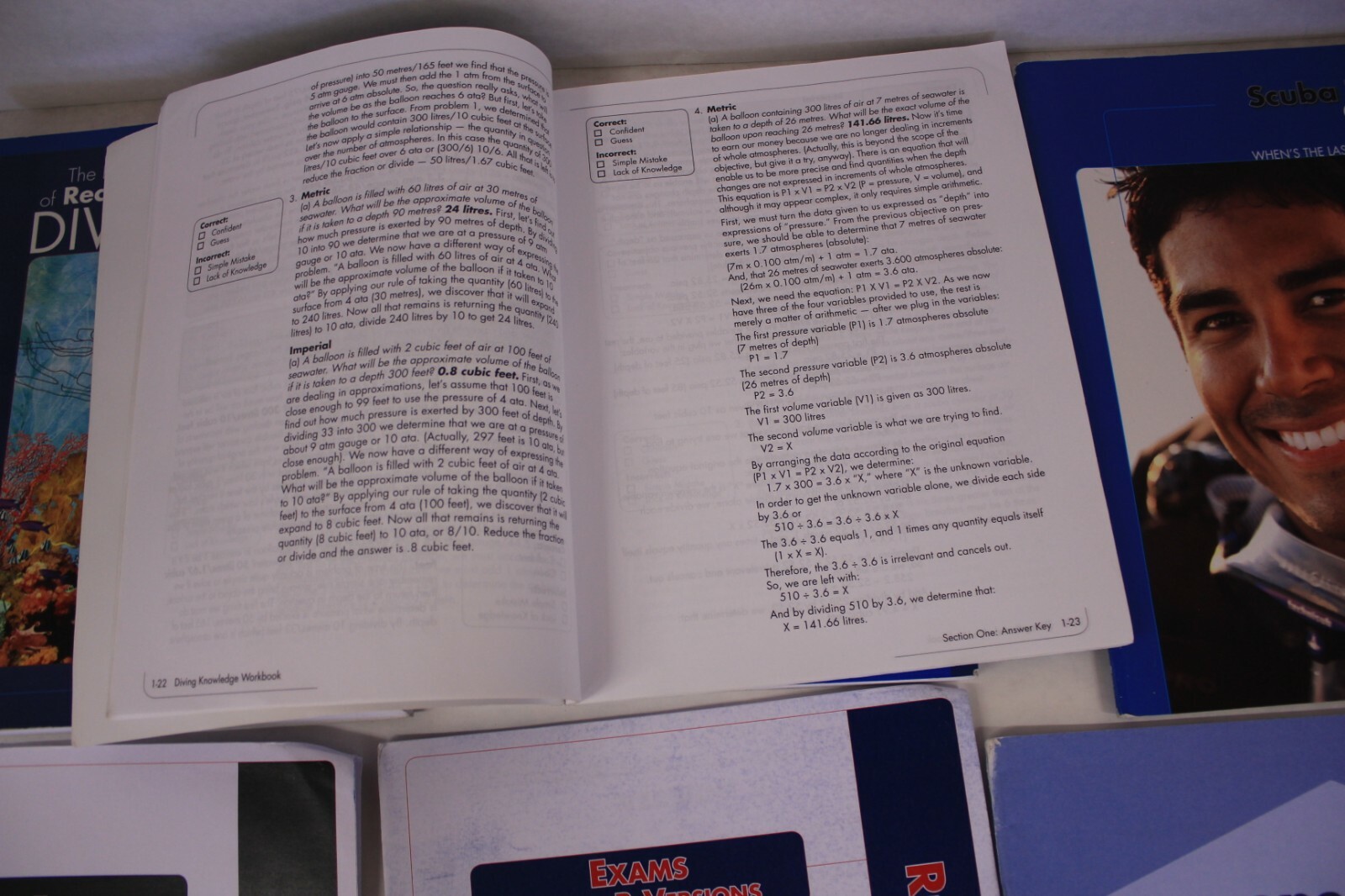 PADI - Encyclopedia Recreational Diving-Scuba Tune Up- Exams, Courses Workbook