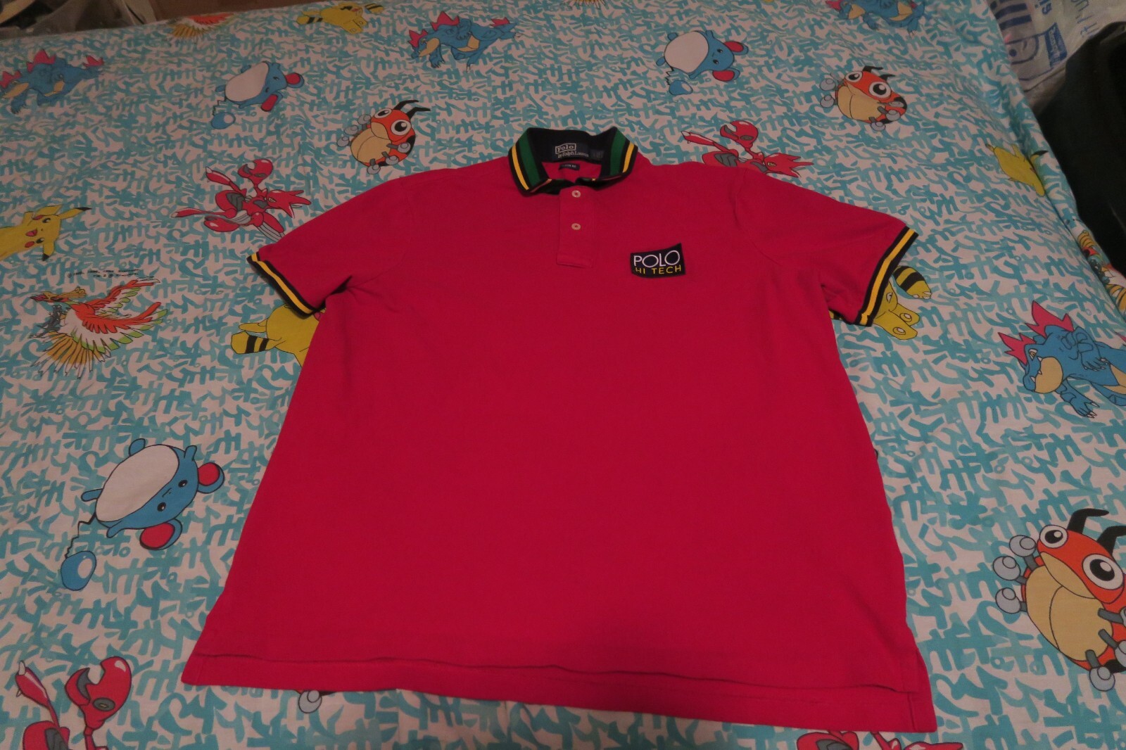 VTG 90s Polo Ralph Lauren Hi Tech Polo Shirt Red Mens Large VTG 90s Polo Ralph Lauren Hi Tech Polo Shirt Red Mens Large