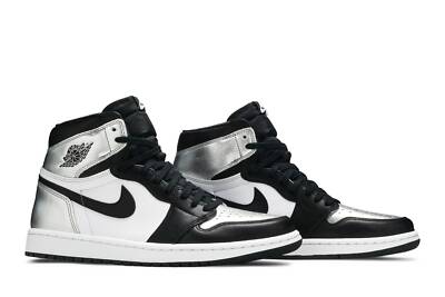 Pre-owned Jordan Air  Wmns Air  1 Retro High Og 'silver Toe' Cd0461-001