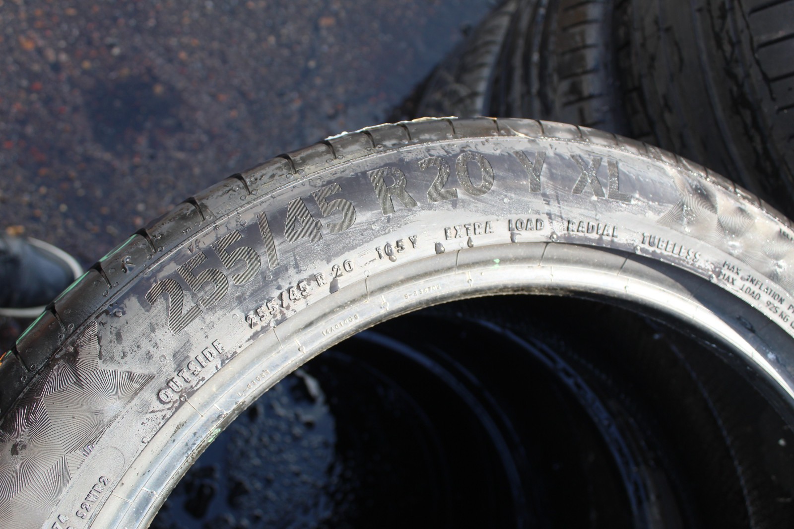255 45 20 Continental, PC 6, XL, 105Y, x2 A Pair 6.0mm (F1_tyres) L3760