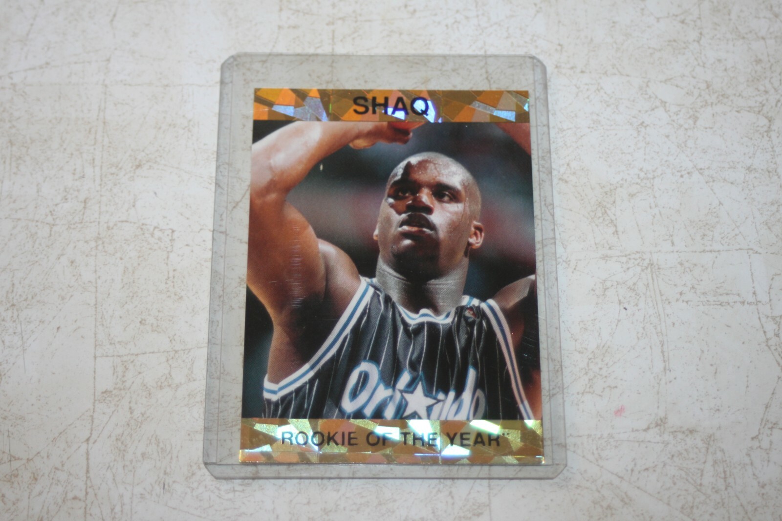 SHAQUILLE O'NEAL Bootleg Promo Card Rookie of the Year GOLD SHAQUILLE O'NEAL Bootleg Promo Card Rookie of the Year GOLD