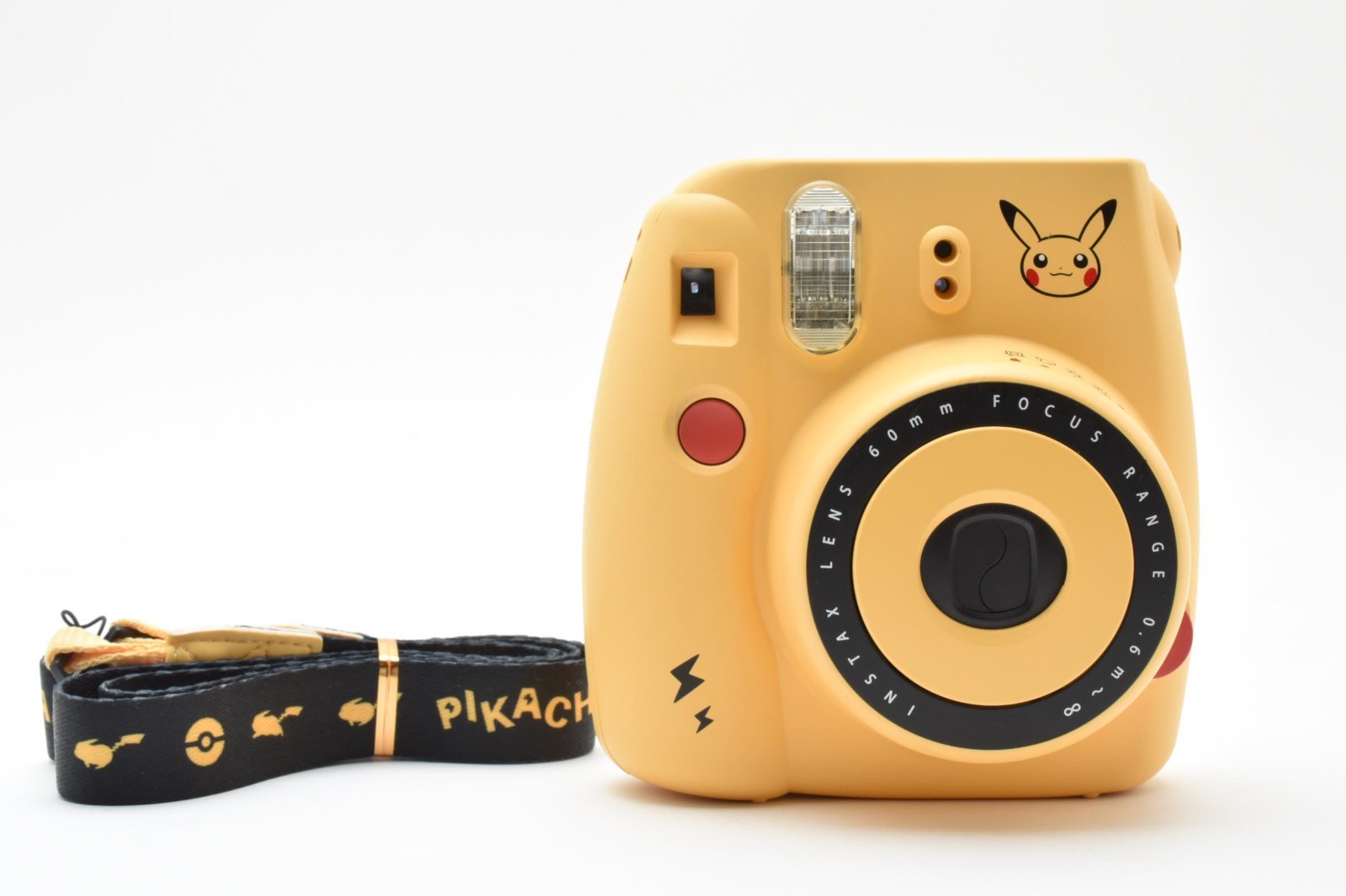Mint w/Strap] Fujifilm Instax Mini 8 Pikachu Cheki Camera