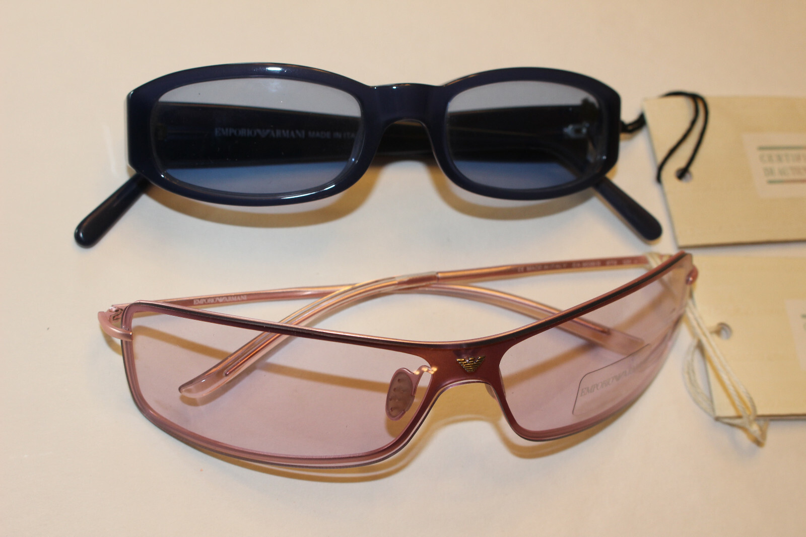 EMPORIO ARMANI 9038 8T9 125 BLUE PINK METAL FRAMES SUNGLASSES UNISEX NEW NWT LOT