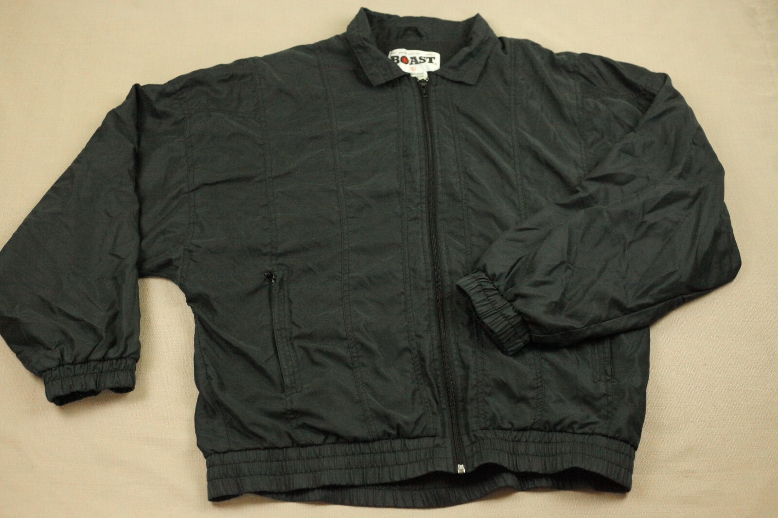 VTG BOAST Men's Sz L Soft Full Zip Jacket Lined Zipped VTG BOAST Men's Sz L Soft Full Zip Jacket Lined Zipped