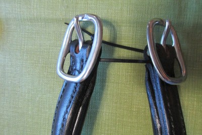 Black Crupper draft size stainless steel  buckles folded style