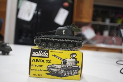 Solido AMX13t bitube No 223 Made In  France Diecast. Played With Condition
