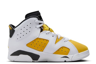Little Kids Jordan 6 Ретро Белый/Желто-охряно-черный (DV3605 170)