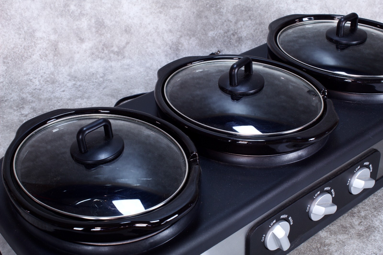 Bella Triple Slow Cooker Buffet Server Crock Pot