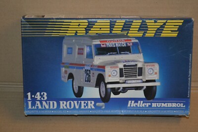  MAQUETTE HELLER RALLYE  LAND ROVER  REF 80151 ( PARIS DAKAR 1984) 1:43  a voir 