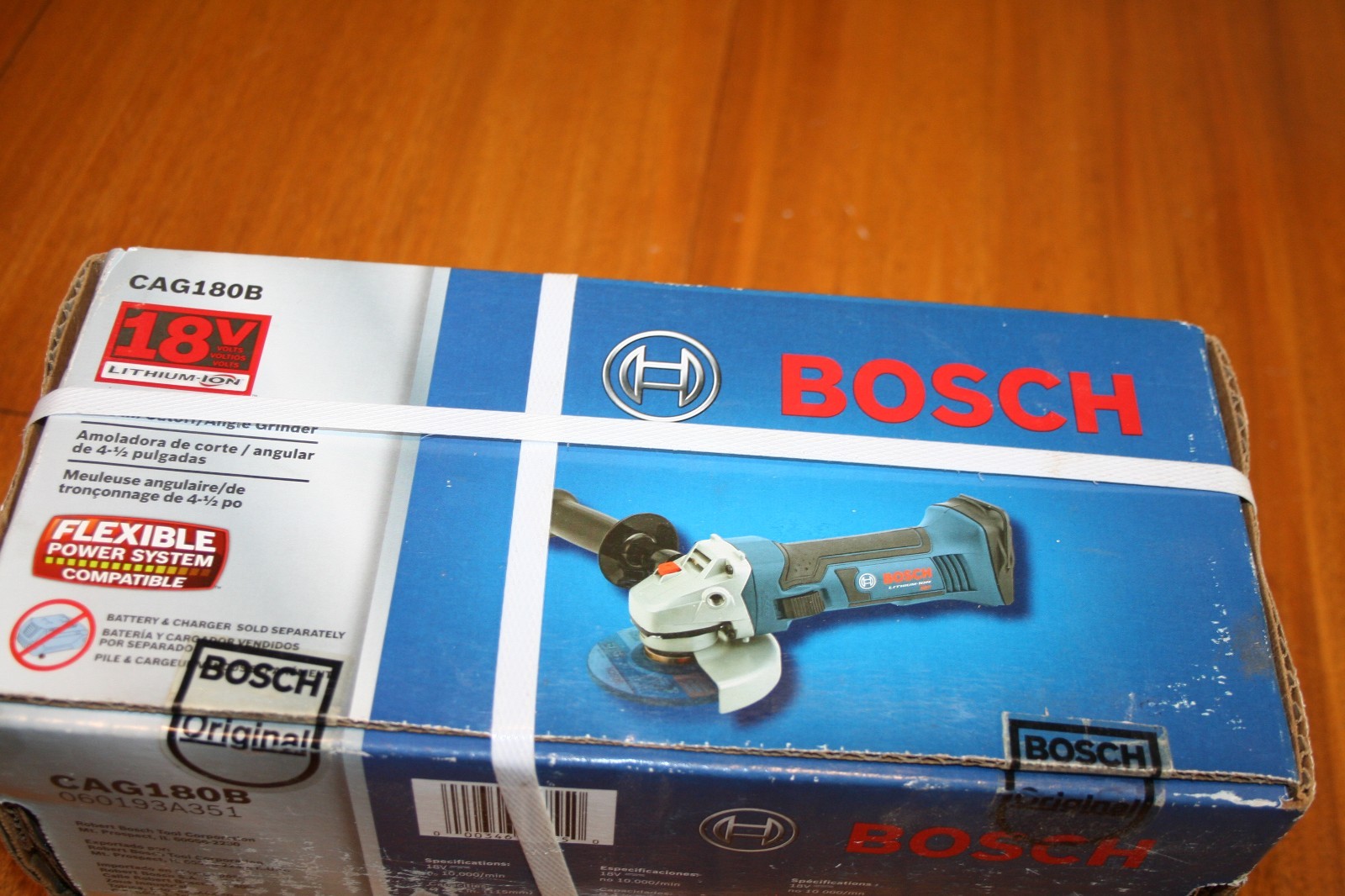 BOSCH 4.5-in,18-Volt CORDLESS ANGLE GRINDER CAG180B (Bare Tool Only) NEW IN BOX