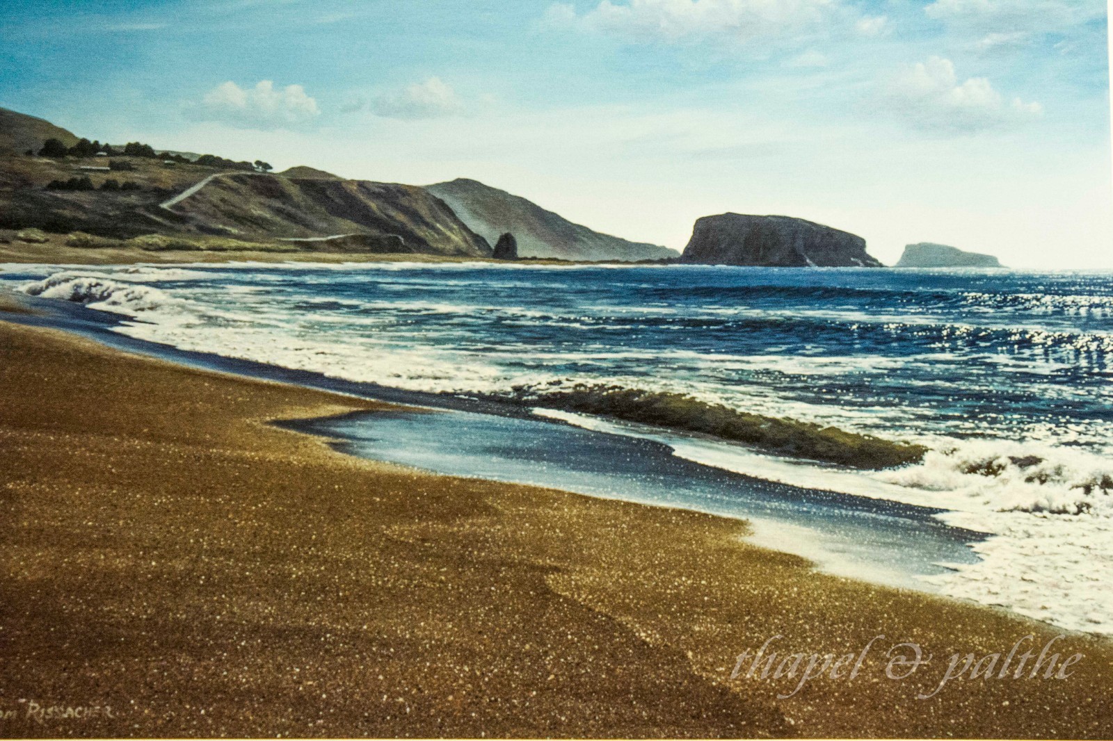 Tom Rissacher GOAT ROCK BEACH (Print, Limited Edition, SIGNED, 2001)