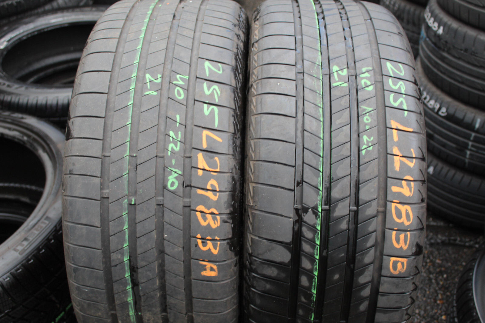 255 40 21 Bridgestone, Turanza Eco, AO, 102T x2 A Pair 5.5mm (F1_tyres) L2983