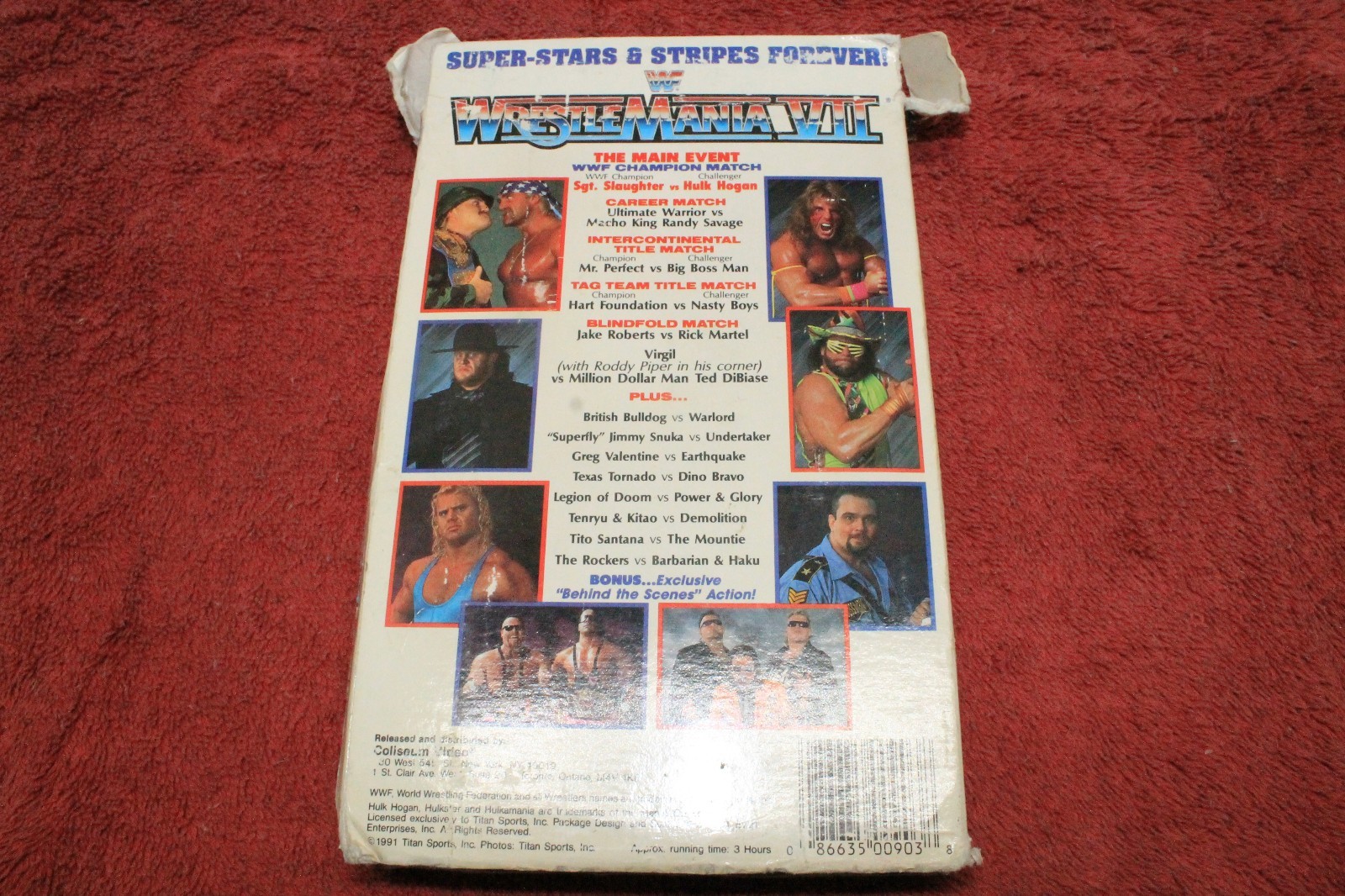 WWF - WrestleMania VII(7) VHS 1991 Hulk Hogan Macho King Randy Savage Undertaker