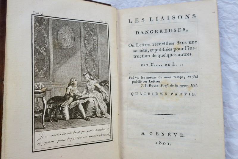 Choderlos De Laclos Les Liaisons Dangereuses 1801