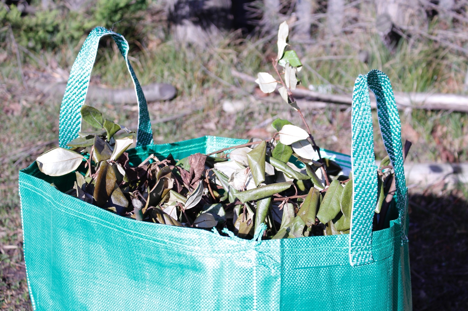 Garden Waste Bag with Carry Handles Heavy Duty Reusable 90L (PACK