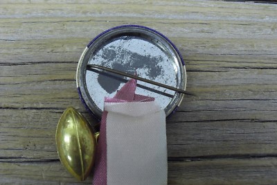 Vintage Kansas State Wildcat Celluloid Football Pin - 1960s - Scarce & Pennant