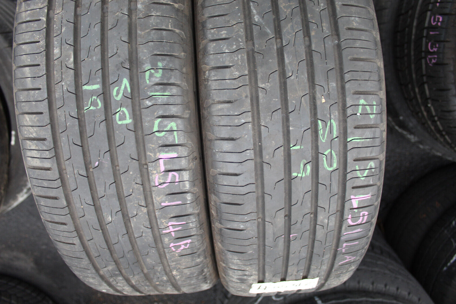 215 50 19 Continental, EcoContact 6, 93T, x2 A Pair 5.5mm (F1_tyres) L514