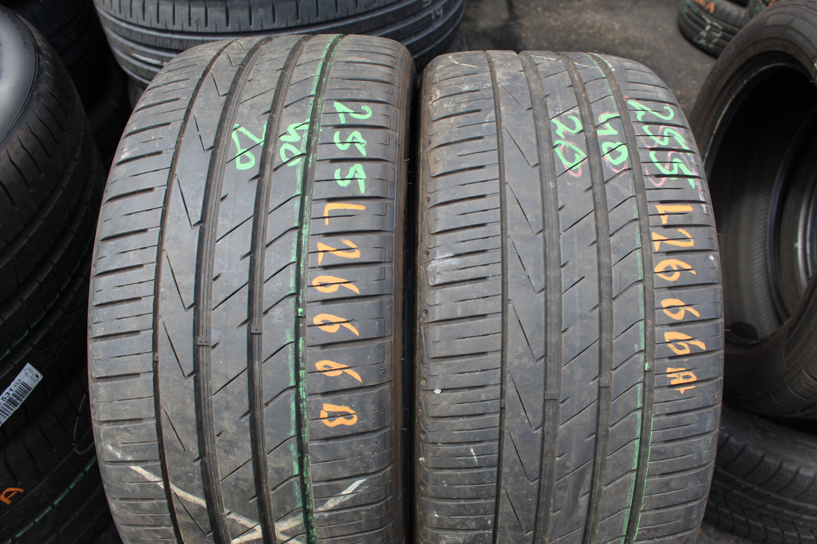 255 40 20 Hankook, Ventus S1 Evo, XL, AO, 101Y, x2 A Pair 5.5mm (F1_tyres) L2666