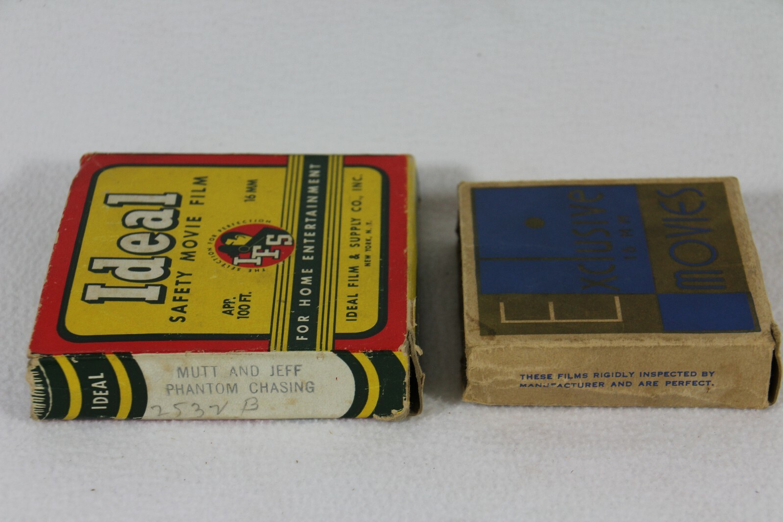 16mm Films MUTT AND JEFF Comic Movie Reels Count Me Out, Phantom Chasing ca.1920