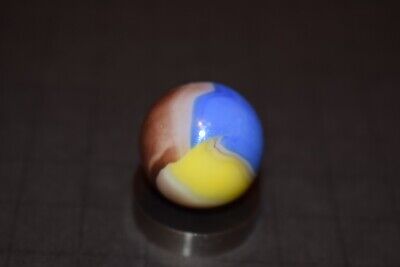 Vintage Vitro Agate Parrot Shooter Size Toy Marble .937'' = 15/16'' Mint -