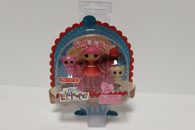 NIB Mini Lalaloopsy Target Exclusive Velvet B. Mine Valentines Doll Pink Red L27