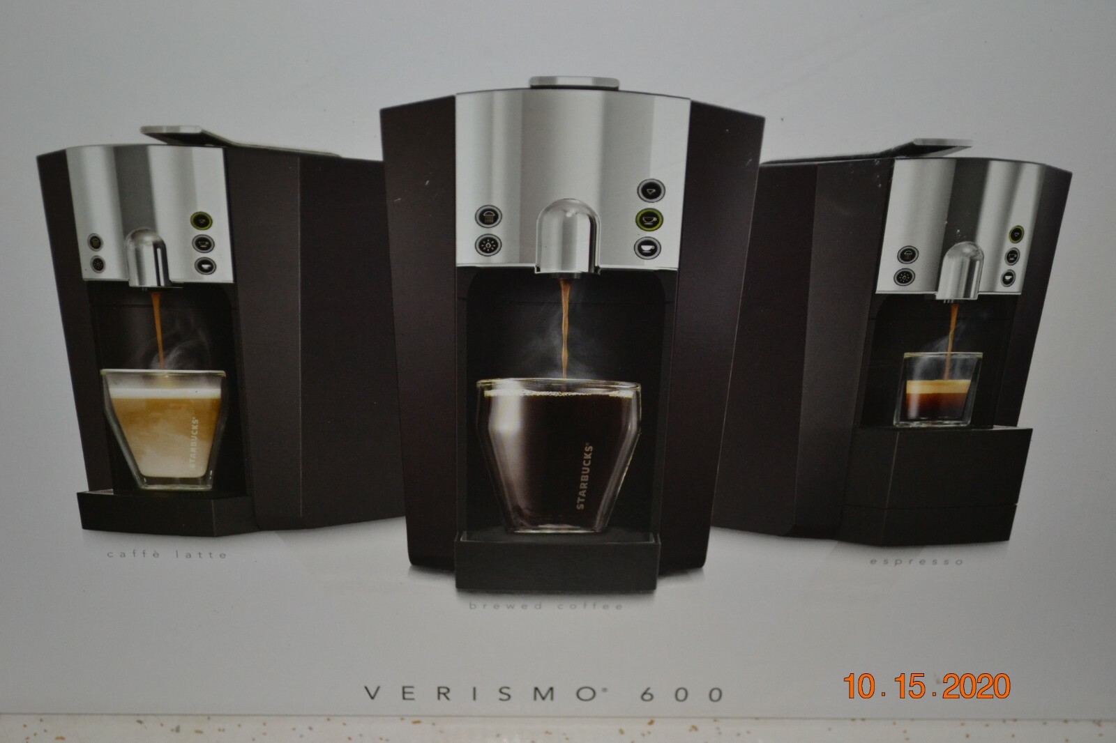 Starbucks Verismo 600 Graphite Black Kfee Coffee Espresso