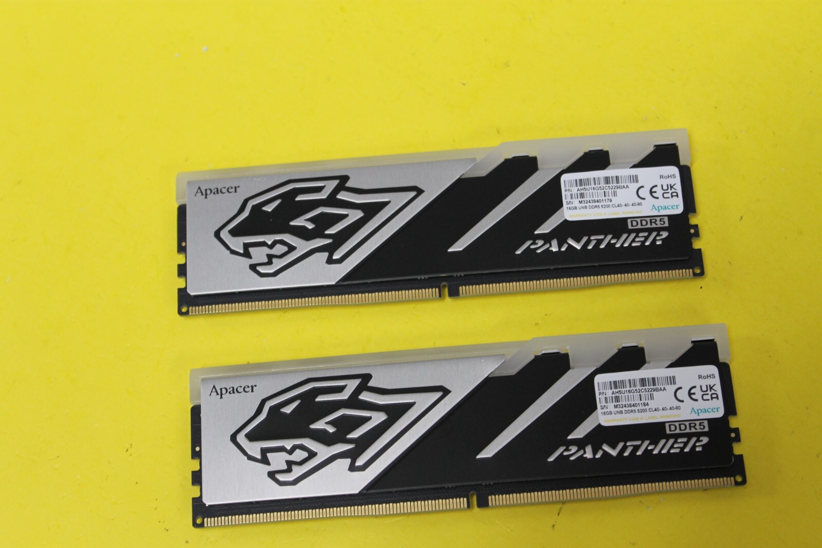 Apacer DDR5 4800MHz 32GB（16GBx2） Apacer Panther DDR5 RGB 32GB