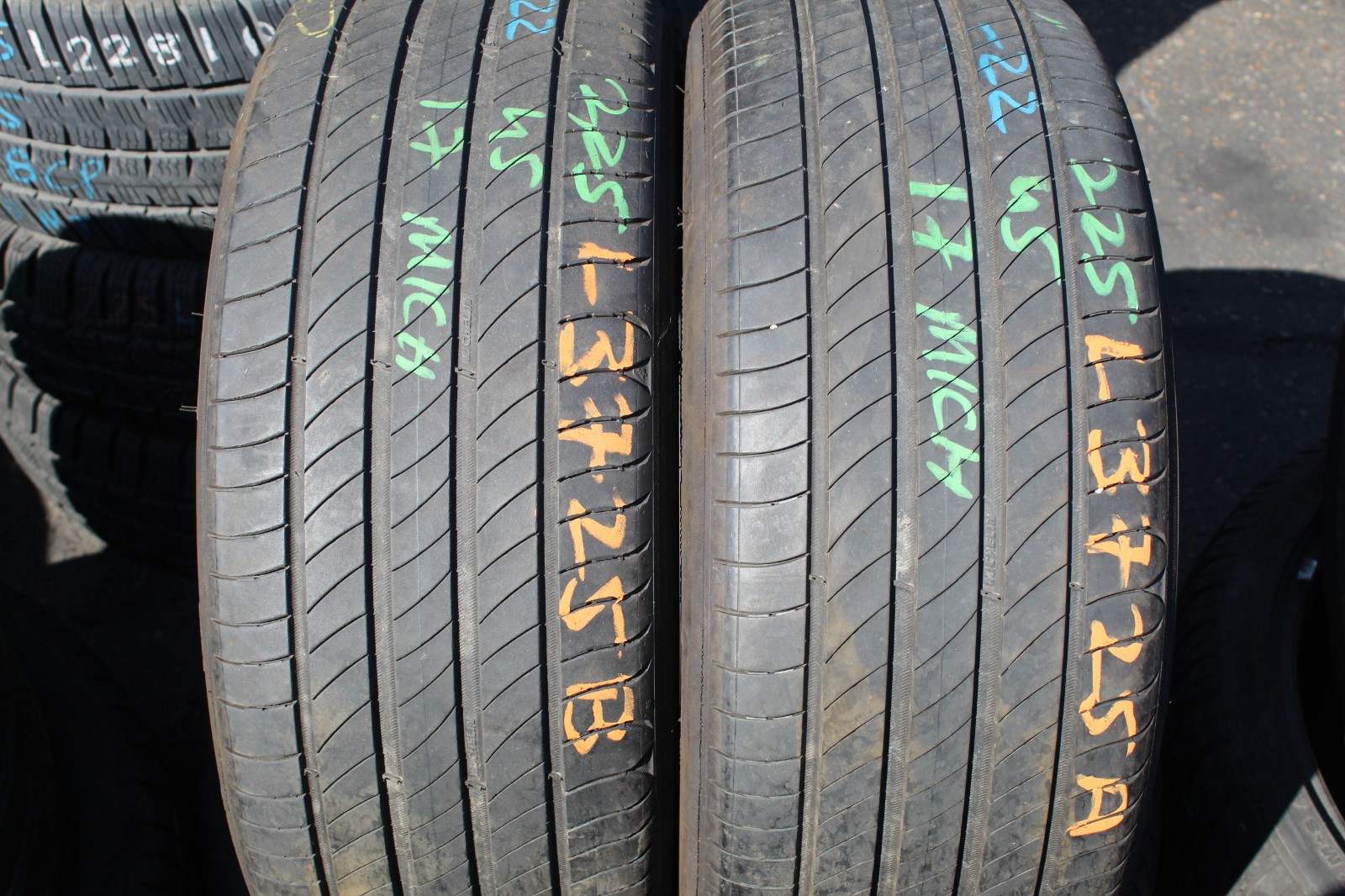 225 45 17 Micheli, Primacy 4, XL, 94V, x2 A Pair 5.2mm (F1_tyres) L3725