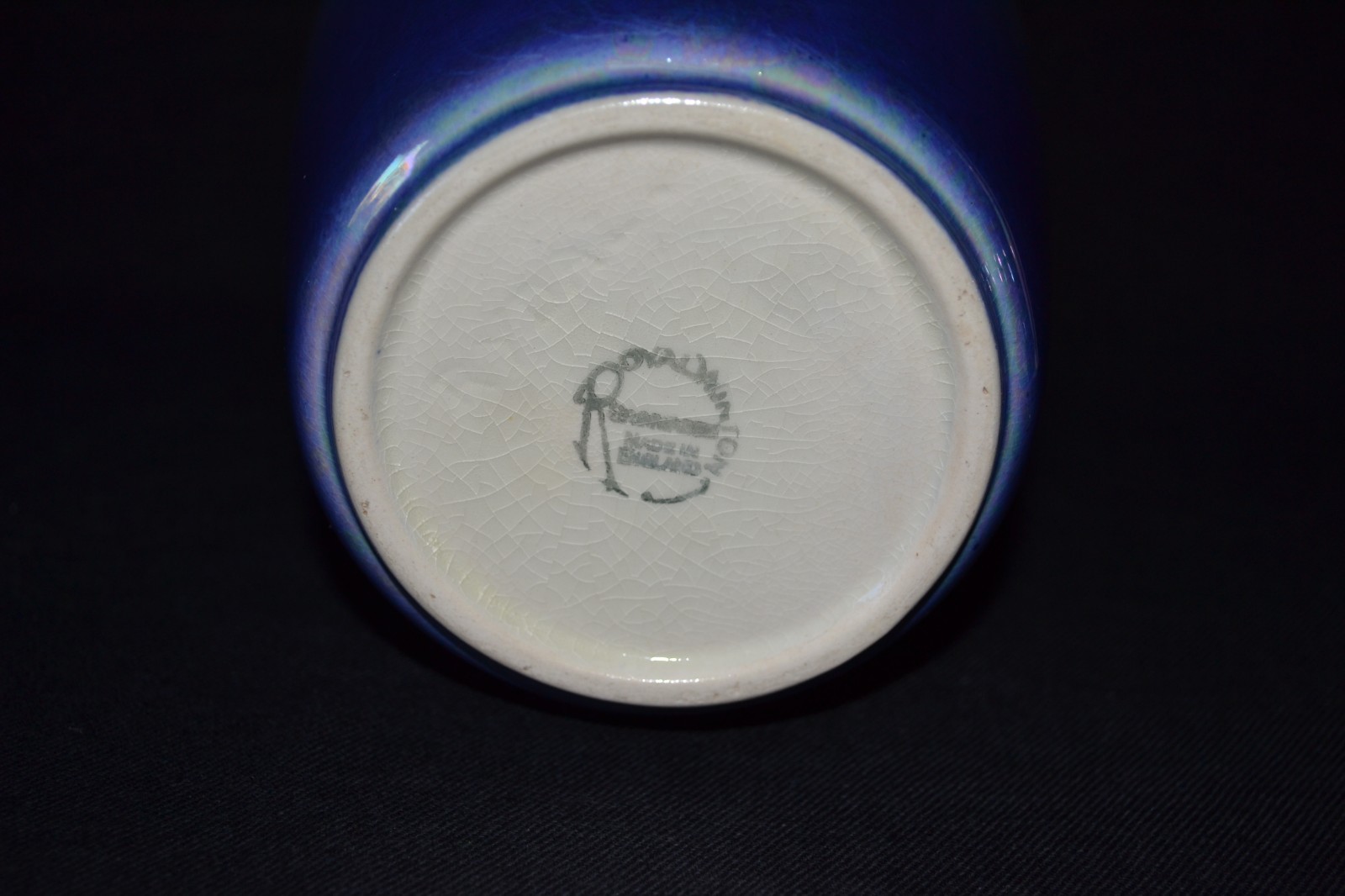 Vintage Royal Winton Grimwades Vase with Lusterware Deep and Light Blue 1930-34