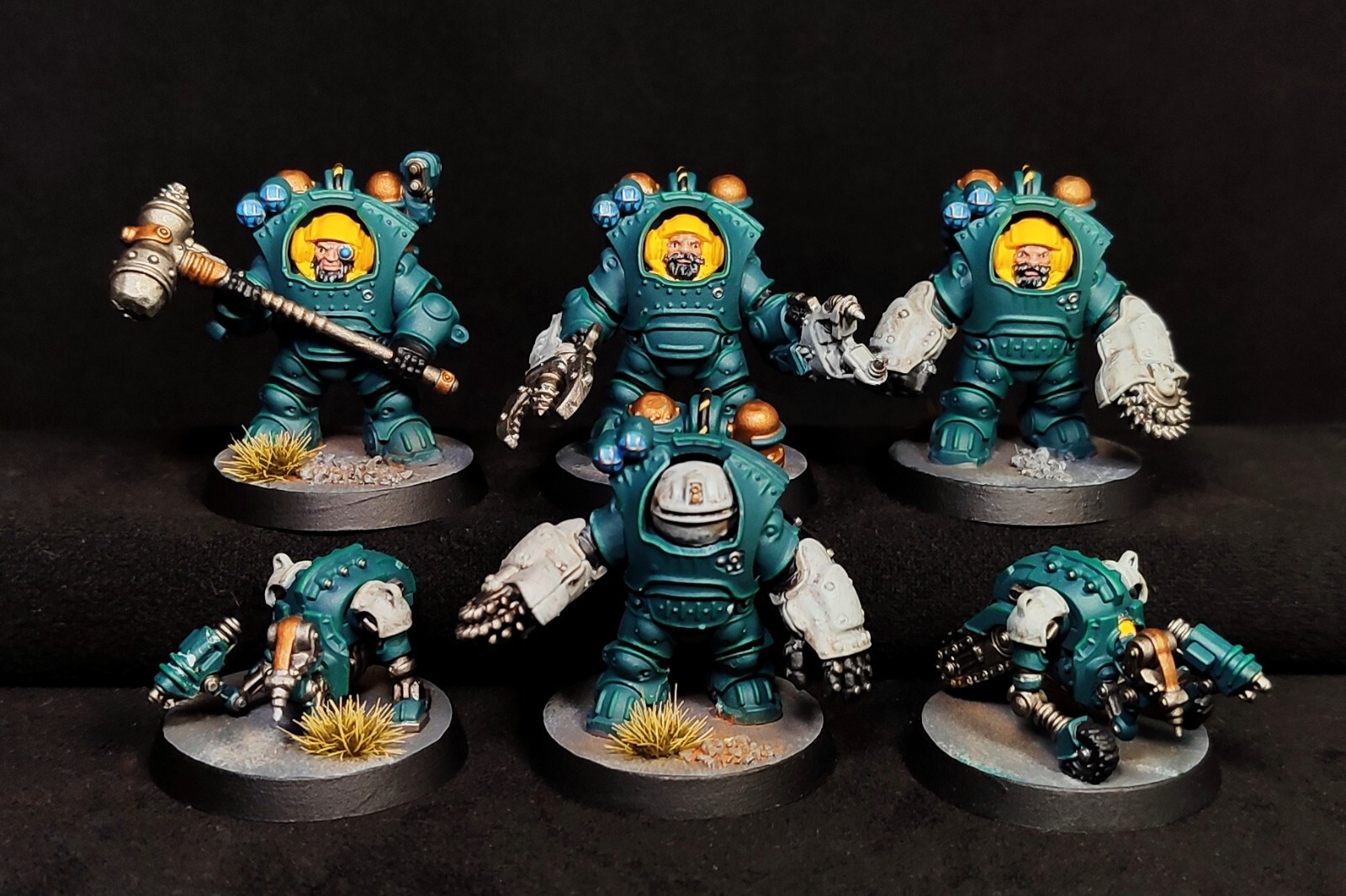 ネクロムンダ アイアンヘッド スコート プロスペクター ウォーハンマー 40k Ironhead Squat Prospectors Gang painted Necromunda Warhammer