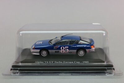 ZT302 Eligor Voiture 1/43 Alpine V6 GT Turbo Europa Cup 1985 bleue n° 85