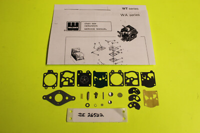 Ryobi 725R 775R 320BVR Carburetor Walbro WT454 WT455 Carb Kit