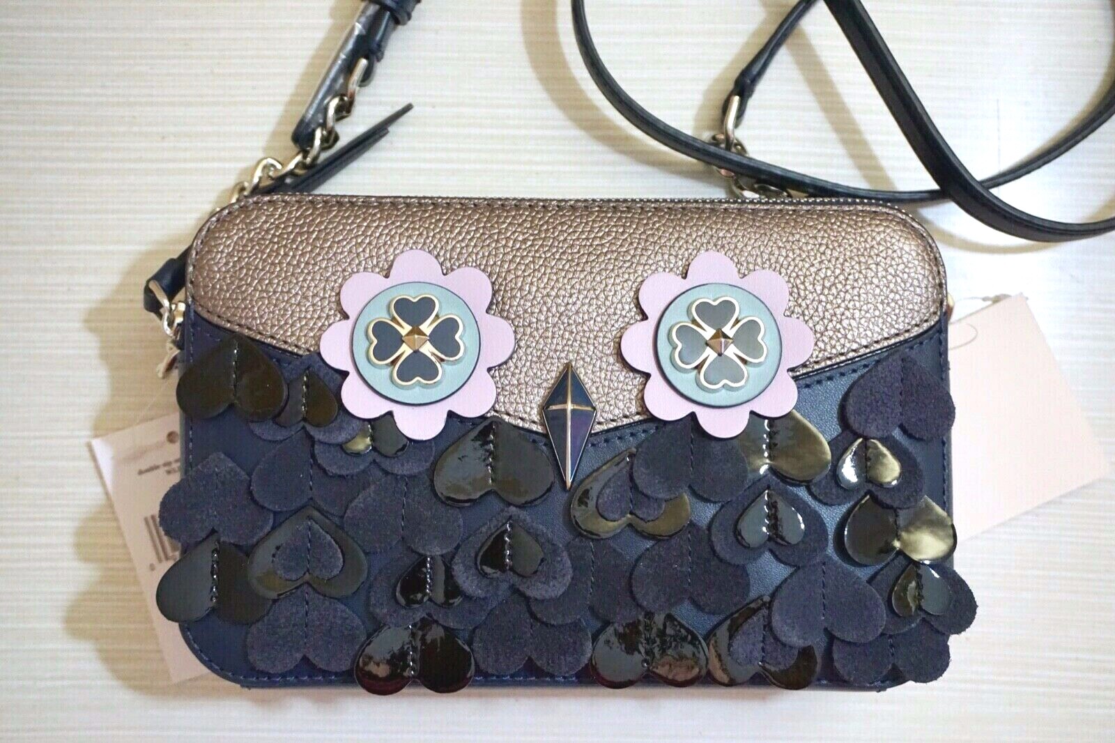 【SALE】ケイトスペード☆ロゴ入り☆ダブルジッパーbag kate spade NEW YORK ケイトスペード バッグ レディース