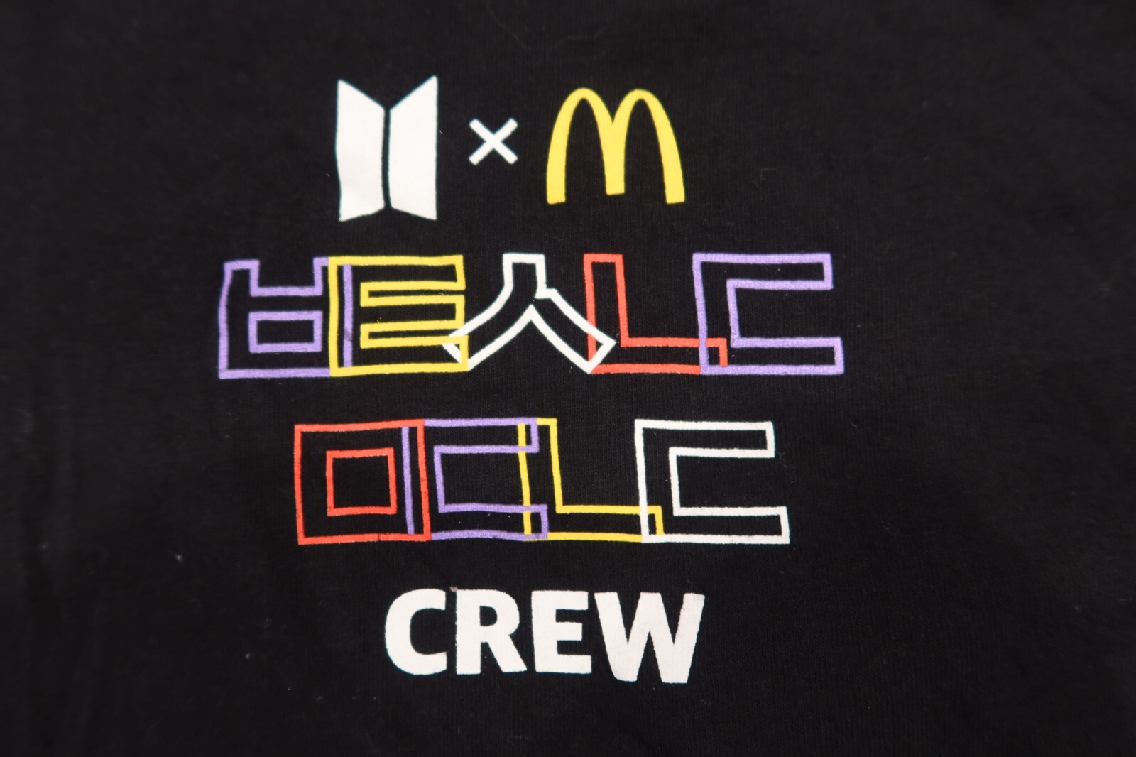 防弾少年団(BTS) - BTS x McD LOGO S/S T-SHIRT (black) BTS x Mcdonald's Crew T-shirt Black - SS21 - US