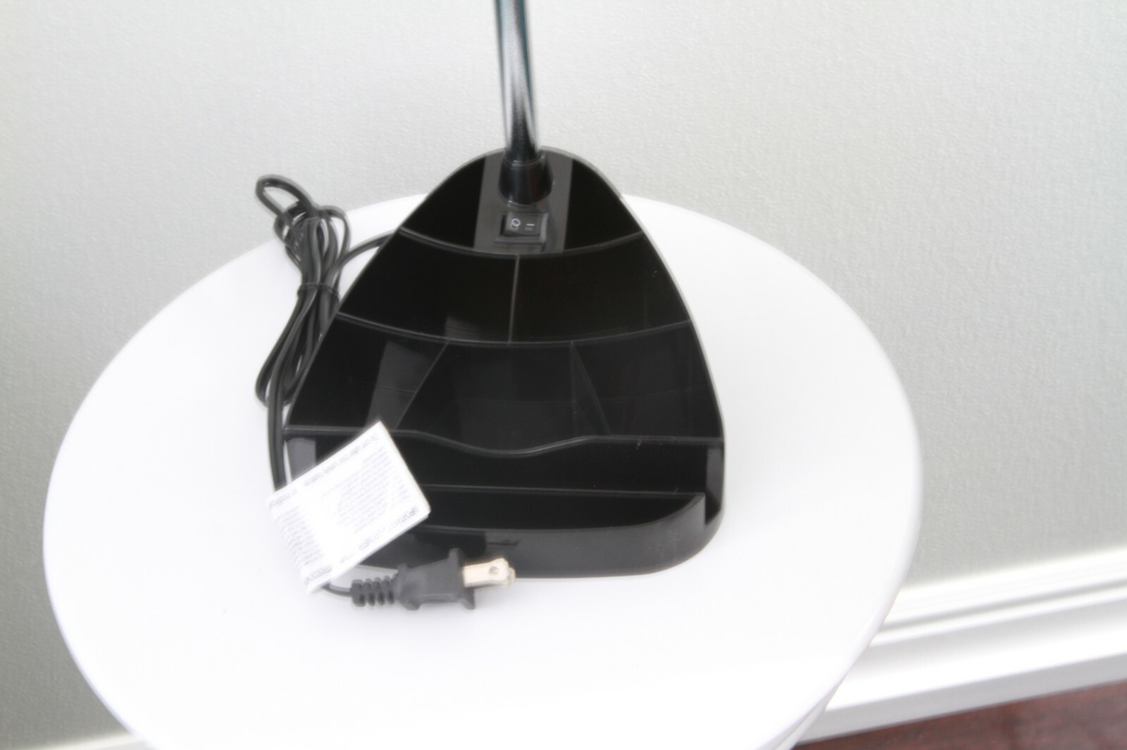 Limelights Gooseneck Organizer Desk Lamp with iPad Stand or Book Holder, Black